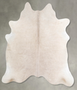 Solid White Large Brazilian Cowhide Rug 6'2"H x 5'9"W #A55112 by Hudson Hides