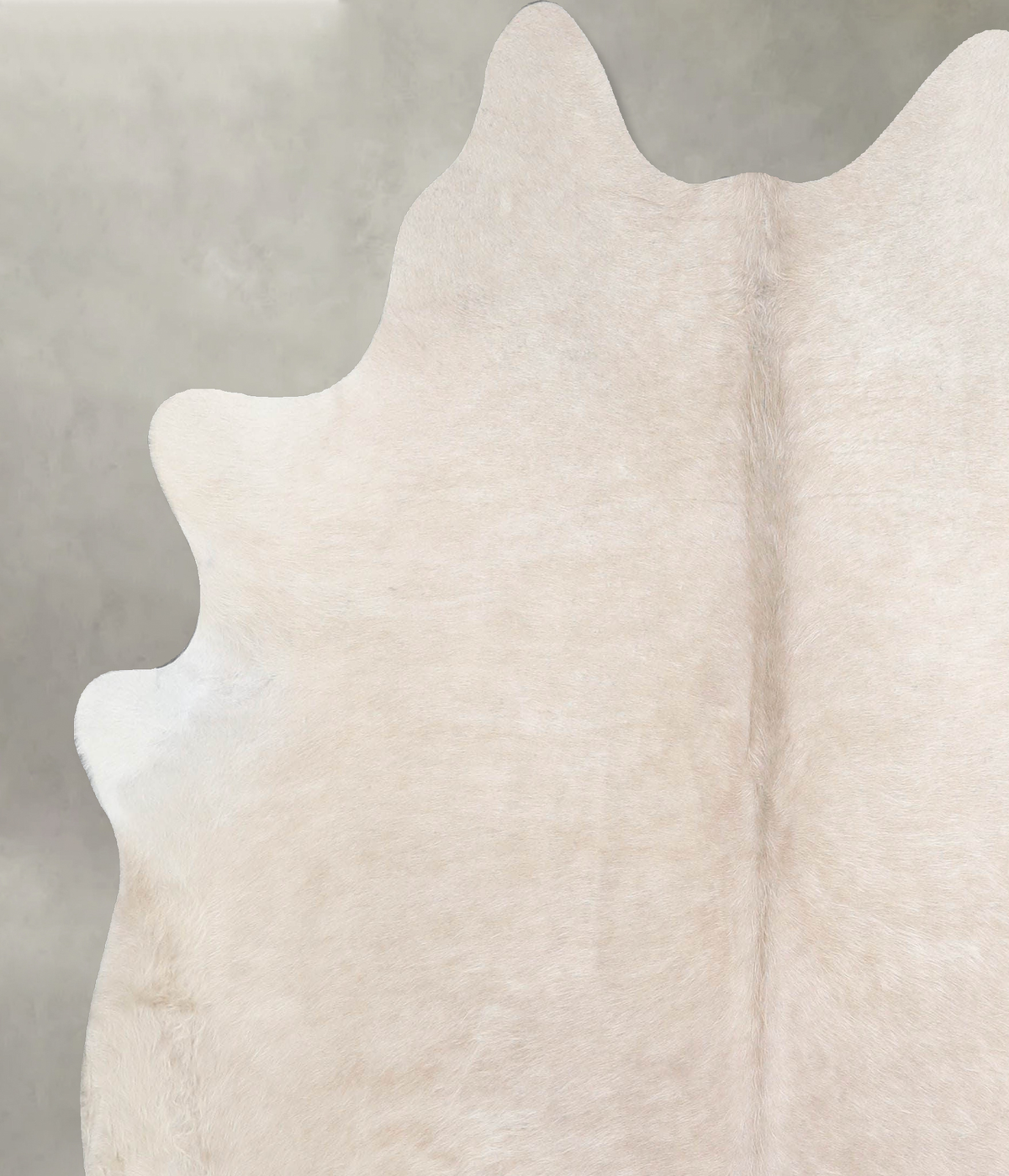 Solid White Large Brazilian Cowhide Rug 6'2"H x 5'9"W #A55112 by Hudson Hides