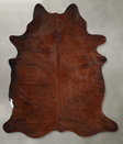 Dark Brindle Large Brazilian Cowhide Rug 6'11"H x 5'7"W #A55117 by Hudson Hides