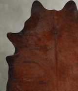 Dark Brindle Large Brazilian Cowhide Rug 6'11"H x 5'7"W #A55117 by Hudson Hides