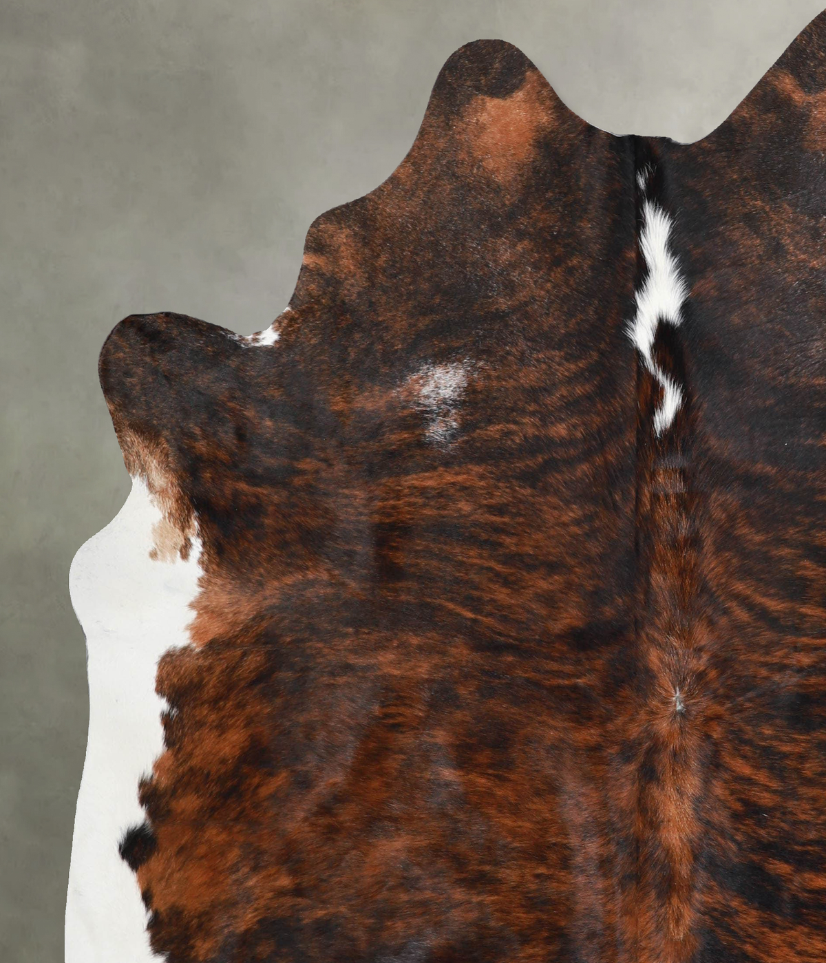 Dark Brindle X-Large Brazilian Cowhide Rug 7'0"H x 5'10"W #A55119 by Hudson Hides