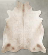 Champagne X-Large Brazilian Cowhide Rug 6'11"H x 6'9"W #A55123 by Hudson Hides