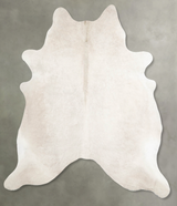 Champagne X-Large Brazilian Cowhide Rug 7'2"H x 6'6"W #A55125 by Hudson Hides