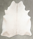 Champagne X-Large Brazilian Cowhide Rug 7'0"H x 6'4"W #A55134 by Hudson Hides