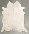 Champagne X-Large Brazilian Cowhide Rug 7'2"H x 6'11"W #A55143 by Hudson Hides