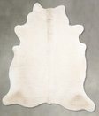 Champagne Large Brazilian Cowhide Rug 6'8"H x 5'11"W #A55148 by Hudson Hides