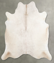 Champagne Large Brazilian Cowhide Rug 6'3"H x 6'0"W #A55151 by Hudson Hides