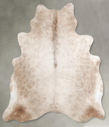Champagne Large Brazilian Cowhide Rug 5'10"H x 5'6"W #A55155 by Hudson Hides