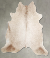 Champagne X-Large Brazilian Cowhide Rug 6'10"H x 6'7"W #A55156 by Hudson Hides