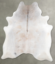 Grey with Beige X-Large Brazilian Cowhide Rug 7'4"H x 5'11"W #A55159 by Hudson Hides