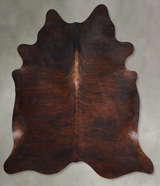 Dark Brindle X-Large Brazilian Cowhide Rug 6'11"H x 6'8"W #A55163 by Hudson Hides