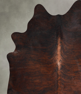 Dark Brindle X-Large Brazilian Cowhide Rug 6'11"H x 6'8"W #A55163 by Hudson Hides