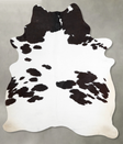 Black and White X-Large Brazilian Cowhide Rug 8'1"H x 5'9"W #A55164 by Hudson Hides