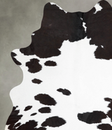 Black and White X-Large Brazilian Cowhide Rug 8'1"H x 5'9"W #A55164 by Hudson Hides