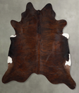 Dark Brindle XX-Large Brazilian Cowhide Rug 7'9"H x 7'1"W #A55167 by Hudson Hides