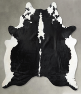 Black and White X-Large Brazilian Cowhide Rug 7'5"H x 6'5"W #A55168 by Hudson Hides