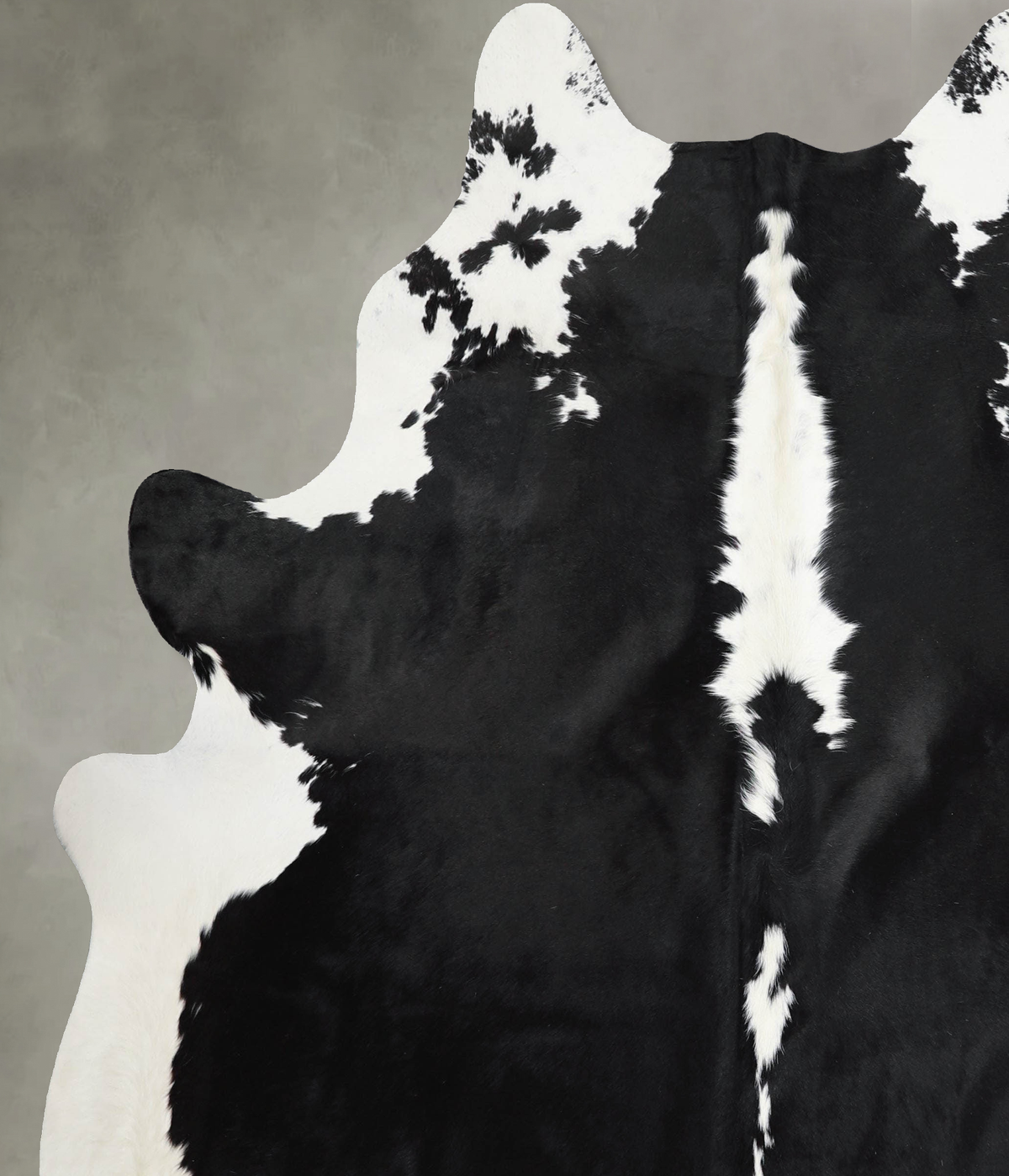 Black and White X-Large Brazilian Cowhide Rug 7'5"H x 6'5"W #A55168 by Hudson Hides