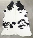 Black and White Medium Brazilian Cowhide Rug 5'9"H x 4'8"W #A55173 by Hudson Hides