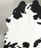 Black and White Medium Brazilian Cowhide Rug 5'9"H x 4'8"W #A55173 by Hudson Hides