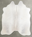 Light Grey Medium Brazilian Cowhide Rug 5'2"H x 4'9"W #A55175 by Hudson Hides
