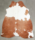 Brown and White Regular Medium Brazilian Cowhide Rug 5'2"H x 4'1"W #A55176 by Hudson Hides