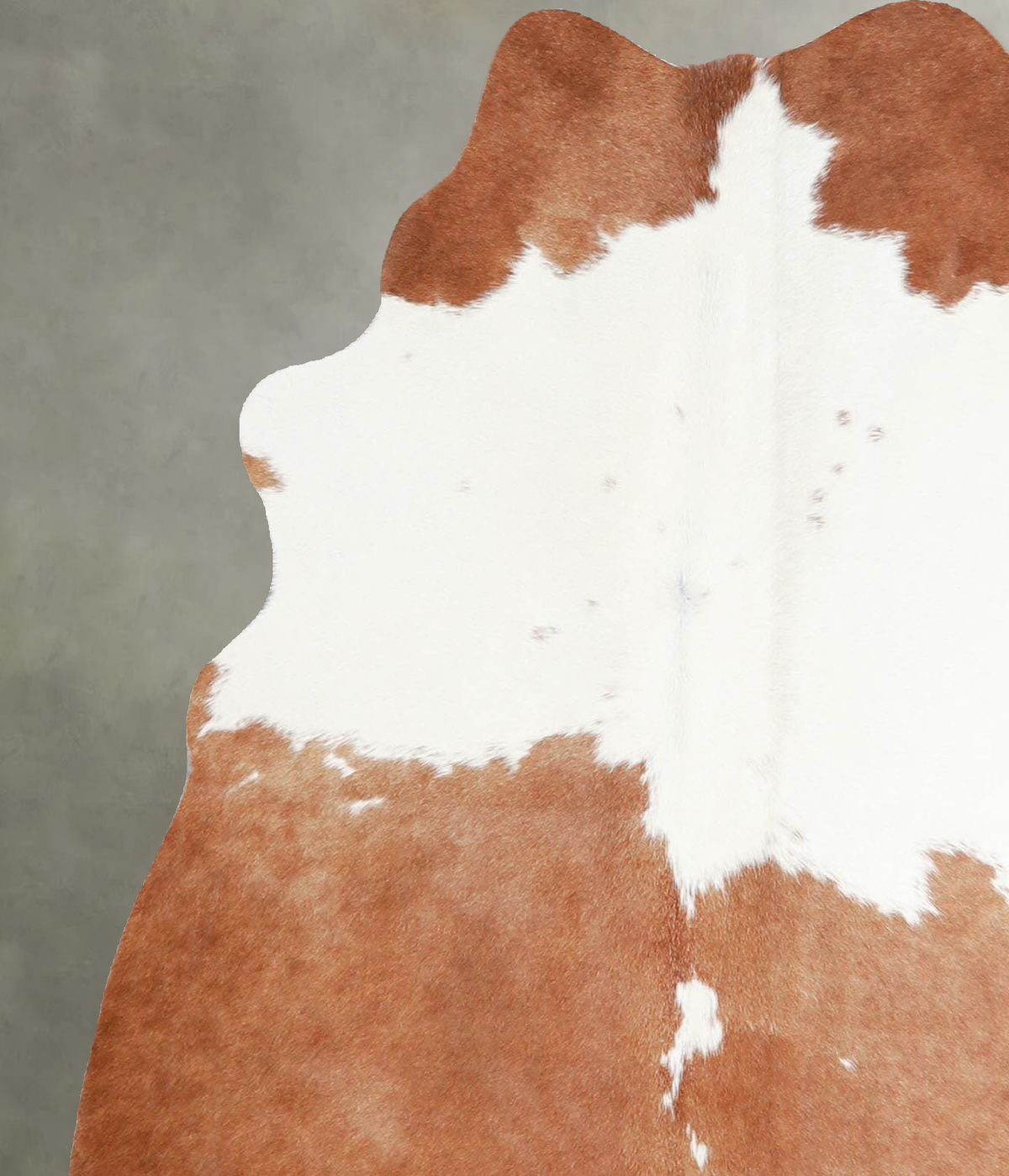 Brown and White Regular Medium Brazilian Cowhide Rug 5'2"H x 4'1"W #A55176 by Hudson Hides