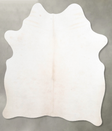 Ivory with Beige Medium Brazilian Cowhide Rug 5'7"H x 4'8"W #A55178 by Hudson Hides
