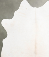 Ivory with Beige Medium Brazilian Cowhide Rug 5'7"H x 4'8"W #A55178 by Hudson Hides