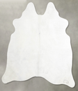 Light Grey Medium Brazilian Cowhide Rug 5'4"H x 5'2"W #A55179 by Hudson Hides