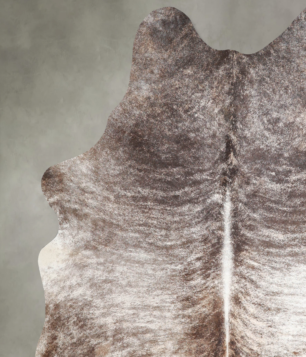 Light Brindle X-Large Brazilian Cowhide Rug 7'1"H x 6'2"W #A55181 by Hudson Hides