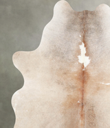 Light Caramel Medium Brazilian Cowhide Rug 5'9"H x 5'1"W #A55182 by Hudson Hides