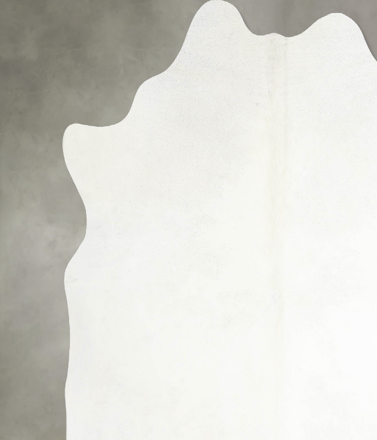 Solid White X-Large Brazilian Cowhide Rug 6'4"H x 6'9"W #A55183 by Hudson Hides