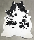 Black and White X-Large Brazilian Cowhide Rug 7'8"H x 6'5"W #A55185 by Hudson Hides