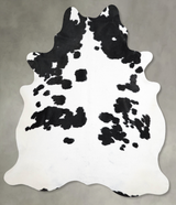 Black and White X-Large Brazilian Cowhide Rug 7'8"H x 6'5"W #A55185 by Hudson Hides