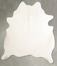 Ivory with Beige X-Large Brazilian Cowhide Rug 7'2"H x 6'1"W #A55188 by Hudson Hides