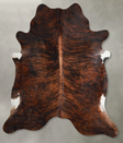 Dark Brindle X-Large Brazilian Cowhide Rug 7'3"H x 6'10"W #A55189 by Hudson Hides