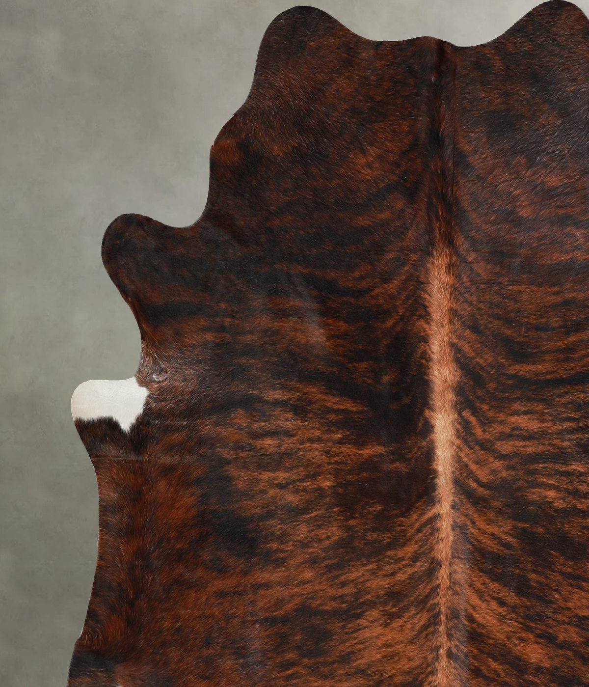 Dark Brindle X-Large Brazilian Cowhide Rug 7'3"H x 6'10"W #A55189 by Hudson Hides