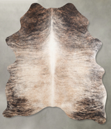 Light Brindle Large Brazilian Cowhide Rug 6'10"H x 5'4"W #A55190 by Hudson Hides