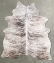 Light Brindle Medium Brazilian Cowhide Rug 6'5"H x 4'8"W #A55191 by Hudson Hides