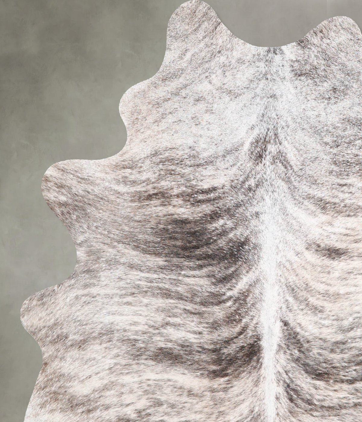 Light Brindle Medium Brazilian Cowhide Rug 6'5"H x 4'8"W #A55191 by Hudson Hides