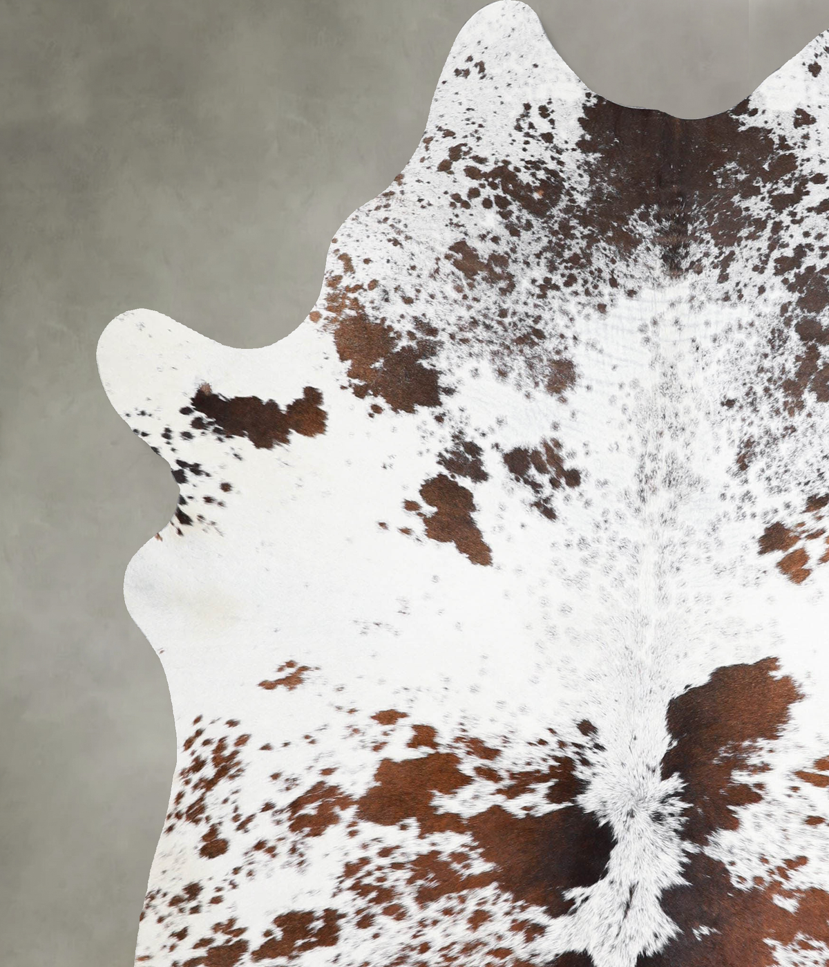 Salt and Pepper Brown Large Brazilian Cowhide Rug 6'9"H x 5'5"W #A55192 by Hudson Hides