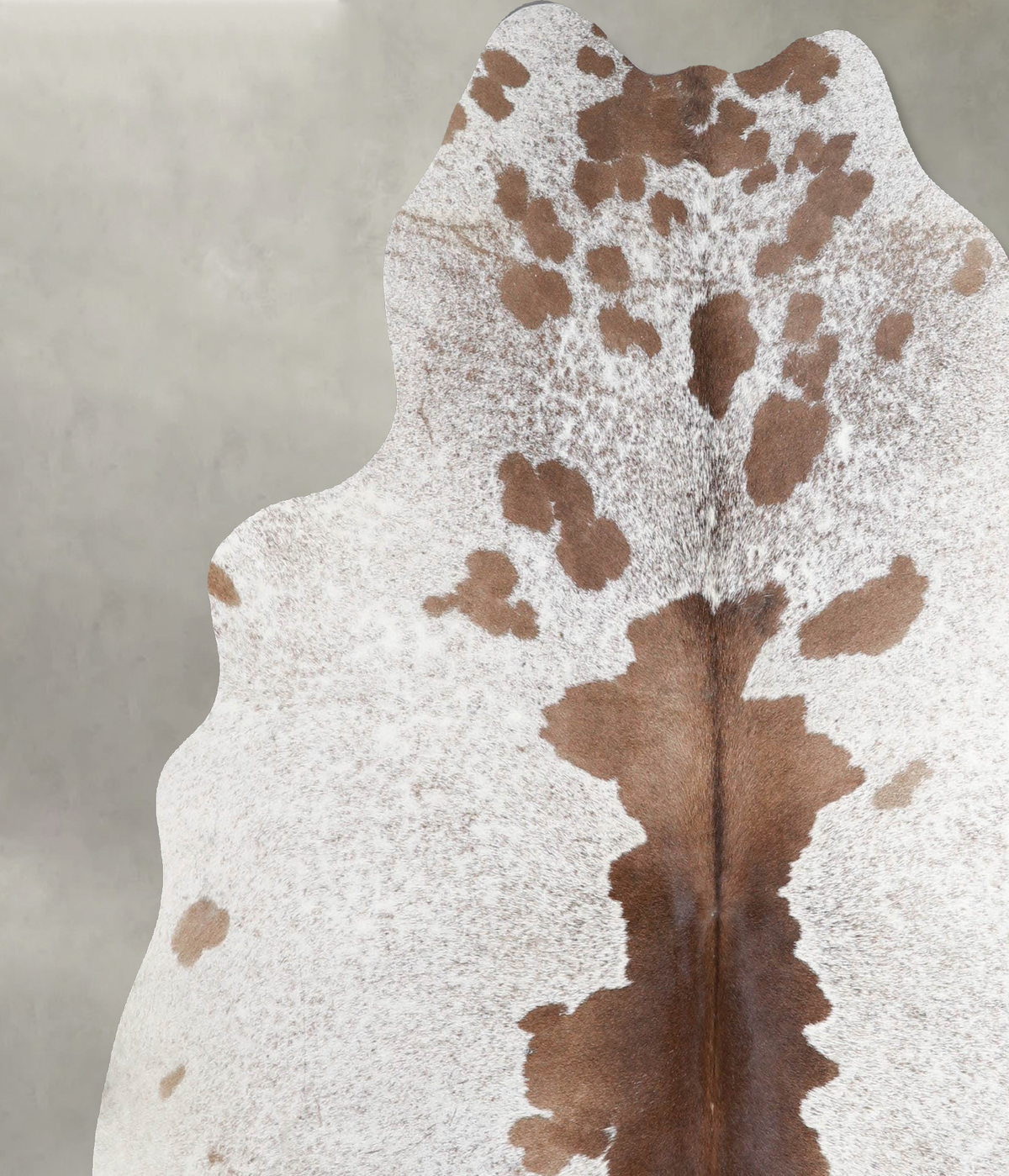 Salt and Pepper Brown Large Brazilian Cowhide Rug 6'2"H x 6'0"W #A55194 by Hudson Hides