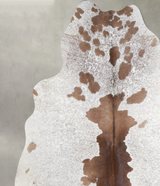 Salt and Pepper Brown Large Brazilian Cowhide Rug 6'2"H x 6'0"W #A55194 by Hudson Hides