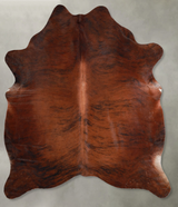 Medium Brindle Large Brazilian Cowhide Rug 6'8"H x 5'11"W #A55198 by Hudson Hides