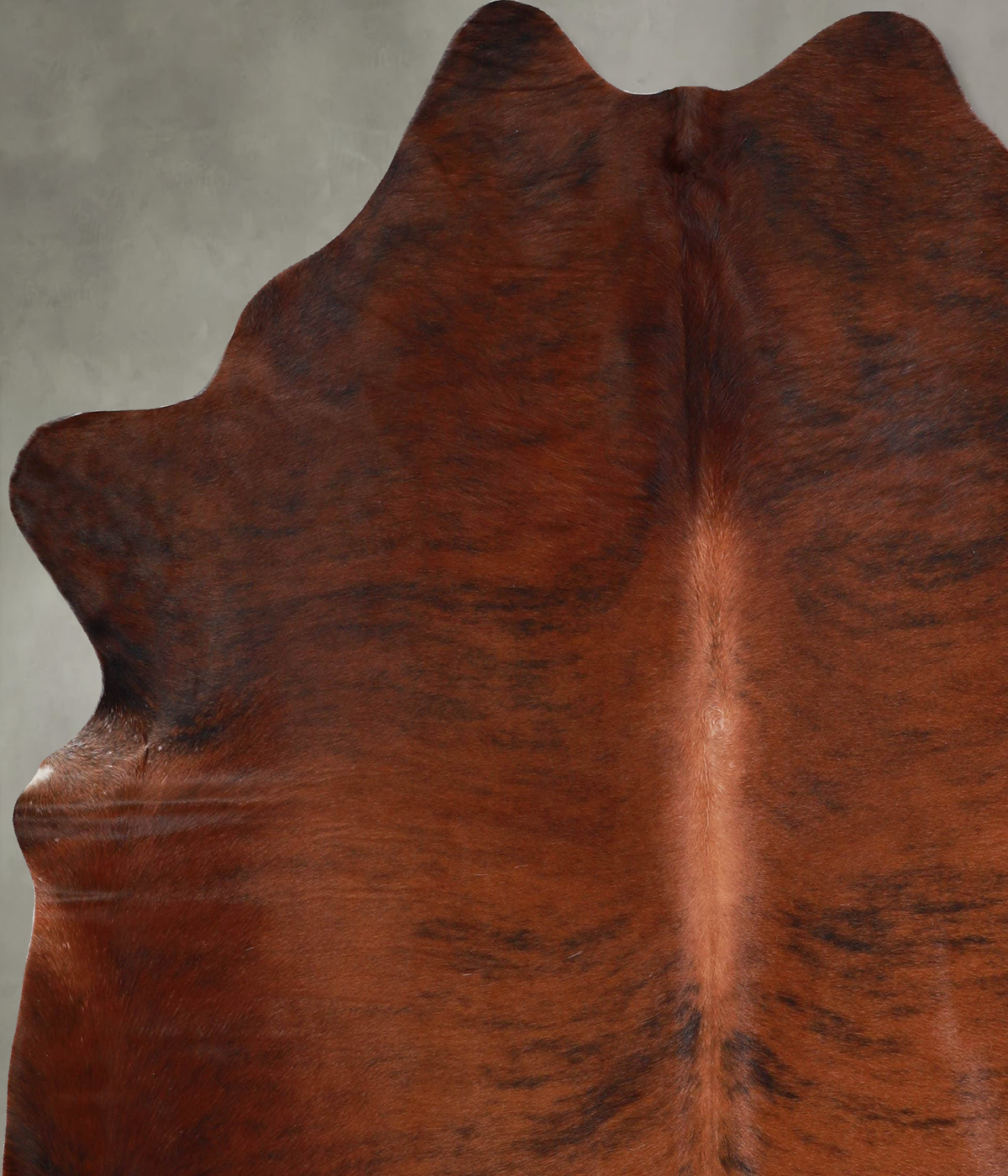 Medium Brindle Large Brazilian Cowhide Rug 6'8"H x 5'11"W #A55198 by Hudson Hides