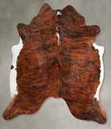 Medium Brindle X-Large Brazilian Cowhide Rug 6'6"H x 6'10"W #A55203 by Hudson Hides