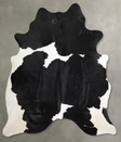 Black and White XX-Large Brazilian Cowhide Rug 7'6"H x 6'9"W #A55204 by Hudson Hides