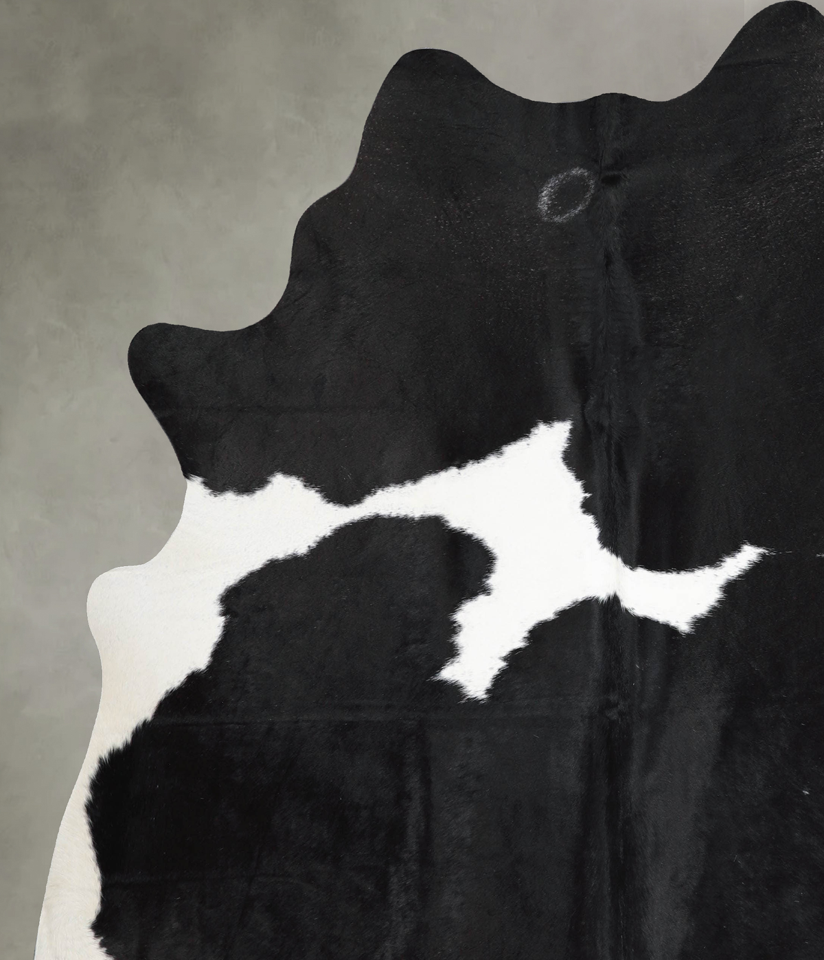 Black and White XX-Large Brazilian Cowhide Rug 7'6"H x 6'9"W #A55204 by Hudson Hides