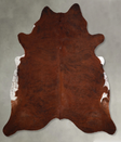 Medium Brindle XX-Large Brazilian Cowhide Rug 8'0"H x 7'5"W #A55205 by Hudson Hides