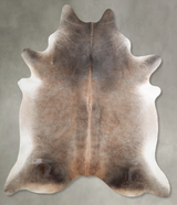 Grey with Beige XX-Large Brazilian Cowhide Rug 8'4"H x 7'1"W #A55206 by Hudson Hides